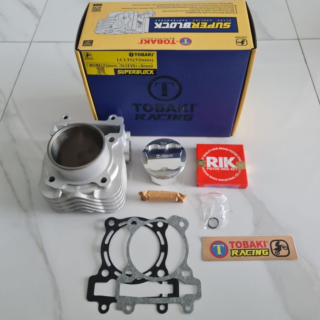 BLOK SUPER MX KING, VIXION, TOBAKI 72 CERAMIC ORIGIONAL TOBAKI MALAYSIA