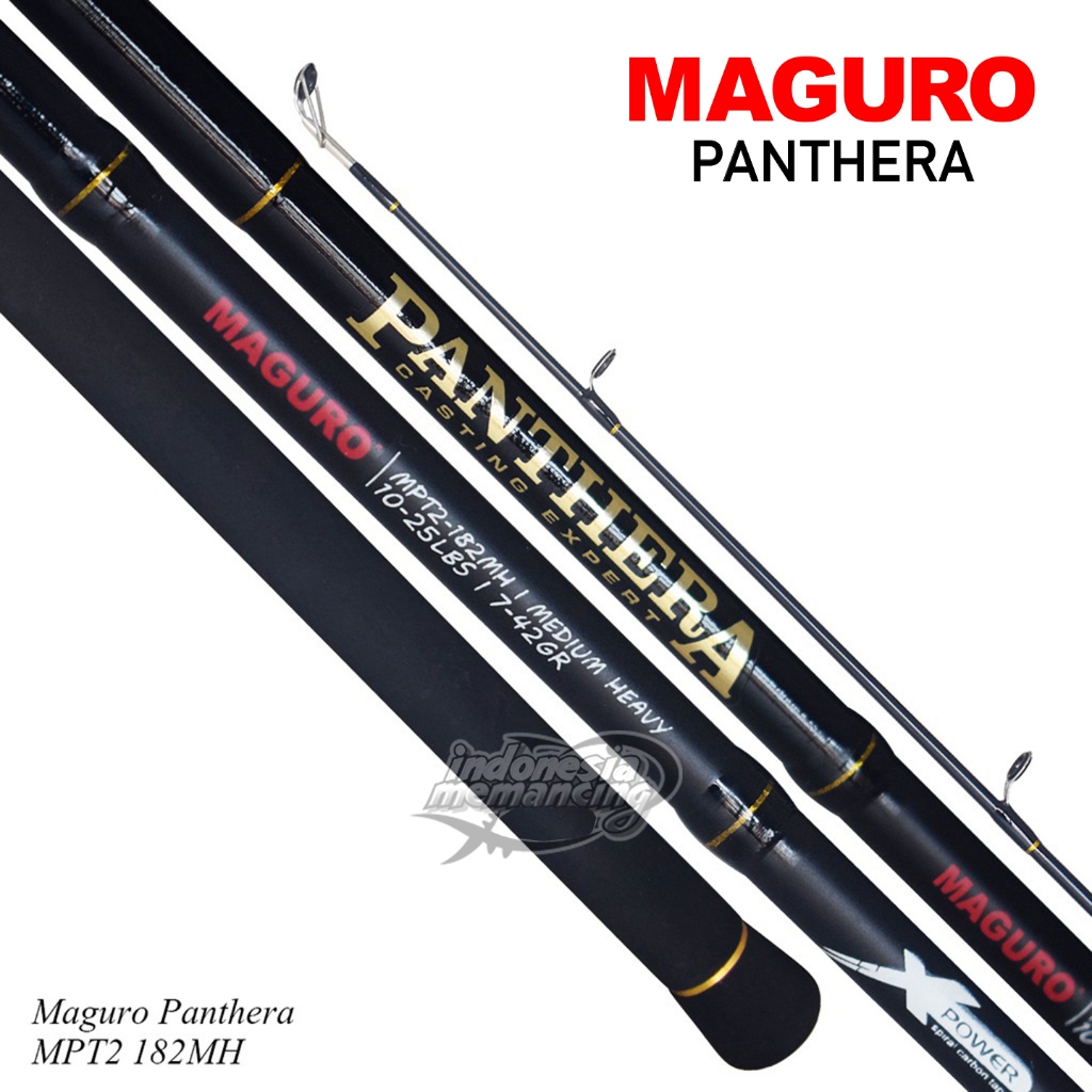 Joran Spinning Maguro Panthera 182 213 cm Untuk Casting Labuan Pancing