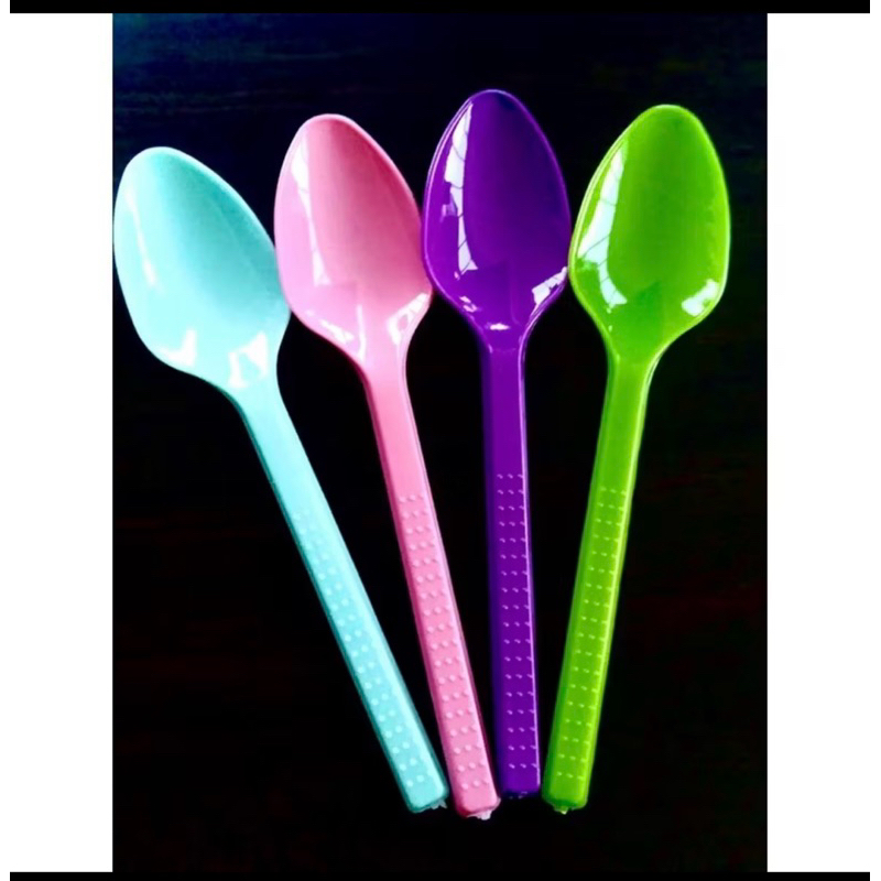 Sendok teh plastik buat es buah