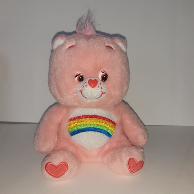 boneka care bears pink rainbow new tag medium
