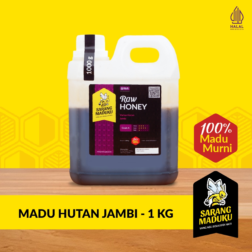 

Sarang Maduku Madu Hutan Jambi Asli Murni 100% Raw Honey 1Kg