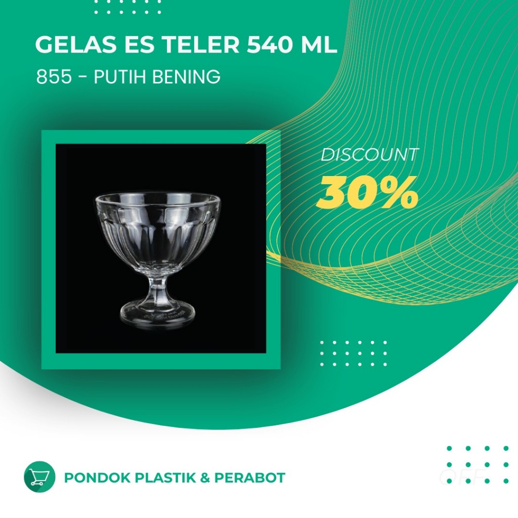 Golden Dragon Gelas Es Teler 540ml 855 Wadah Minuman BPA Free 100% SAN Food Grade Natural