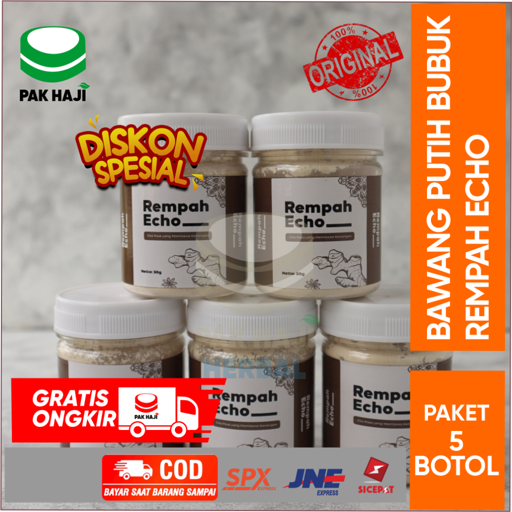 

[ PROMO 5 BOTOL ] Bawang Putih Bubuk | Rempah Echo | 100% Bawang Putih Bubuk | Murni Tanpa Campuran