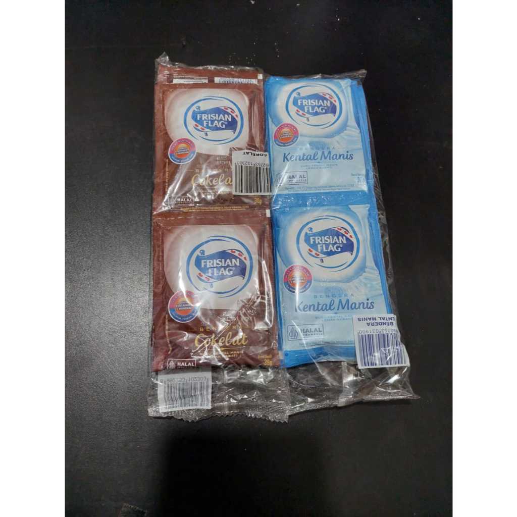 

Susu SKM Kemasan Bendera Frisian Flag 38 gram Vanila, Cokelat (6 psc)