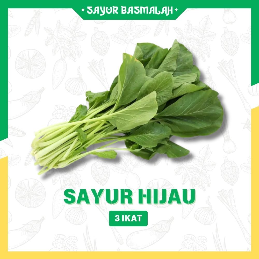 

Sayur Hijau Fresh 3 Ikat - Sayur Basmalah