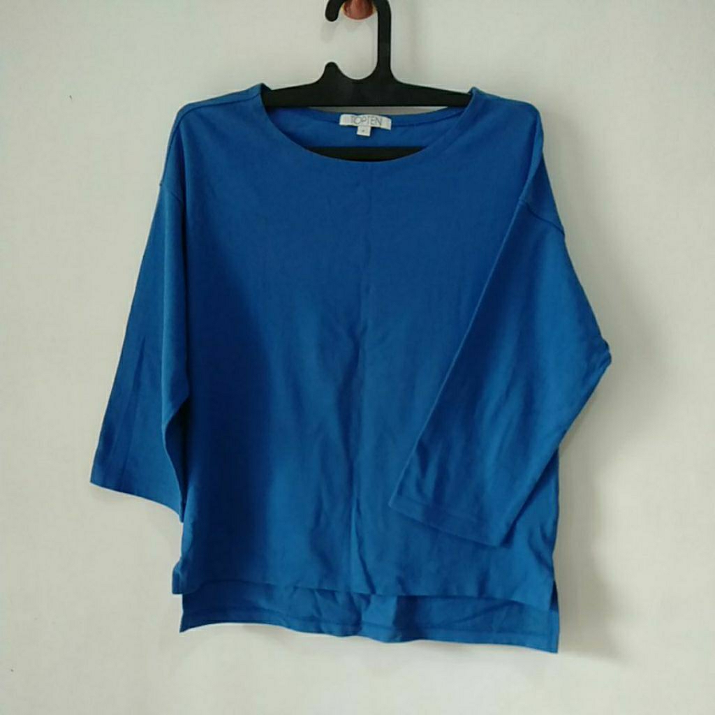 Kaos Lengan Panjang, Merk TOPTEN//Preloved T-shirt Unisex (Pria/Wanita)//Type Korea//Lengan ¾//LD104