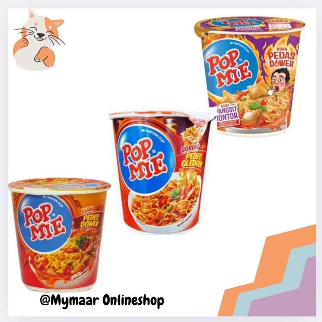 POP MIE PEDES DOWER/PEDES GLEDEK/PEDES PANGSIT JONTOR75GR CUP