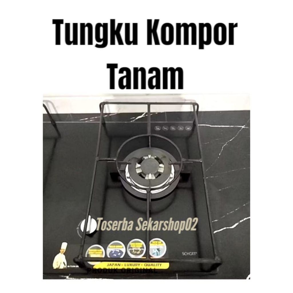 Tatakan/Tungku Kompor Gas Tanam Rangka Oven Kompor Gas Tanam Untuk Semua Merk