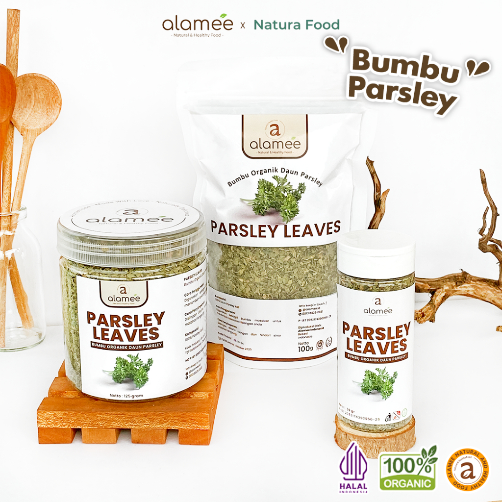 

ALAMEE Parsley Kering Dried Persley Flakes Daun Peterseli Leaves Bumbu Dapur Garnish