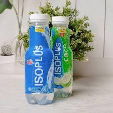 

Minuman isotonik rasa buah merk ISOPLUS siap minum kemasan botol 350 ml per krat isi 12 botol