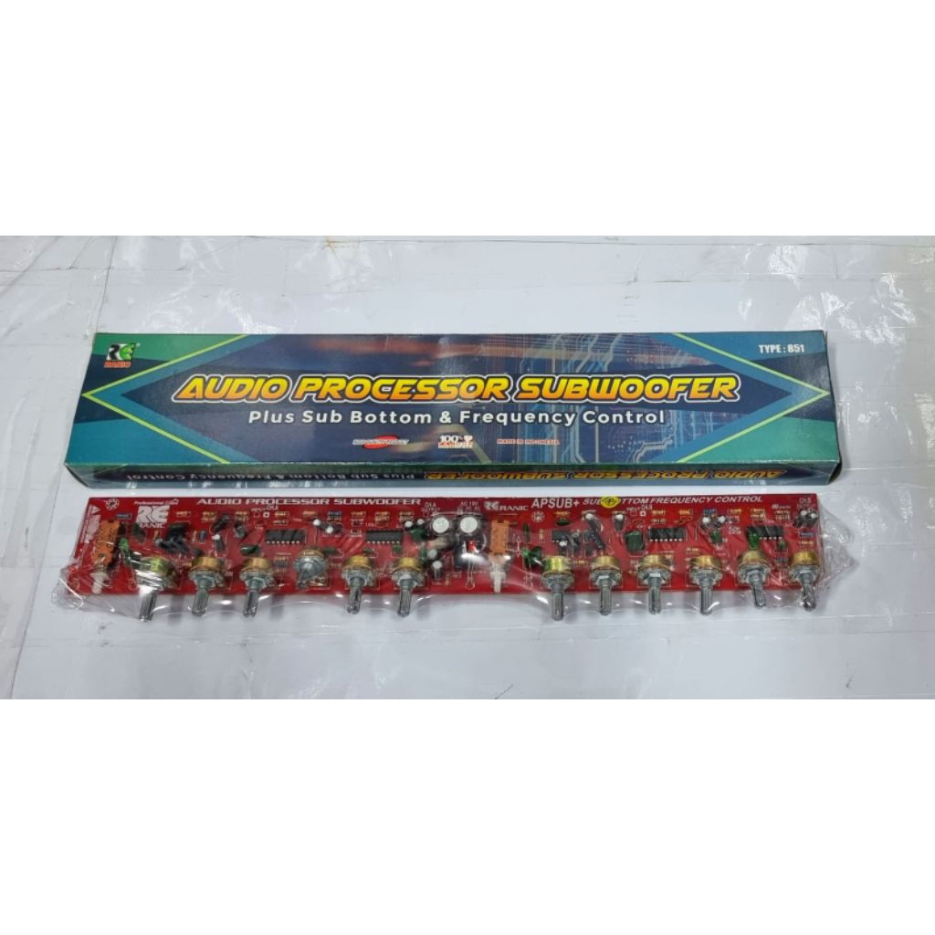 Audio Processor Subwoofer Plus Sub Woofer & Frequency Control Type 851 Ranic
