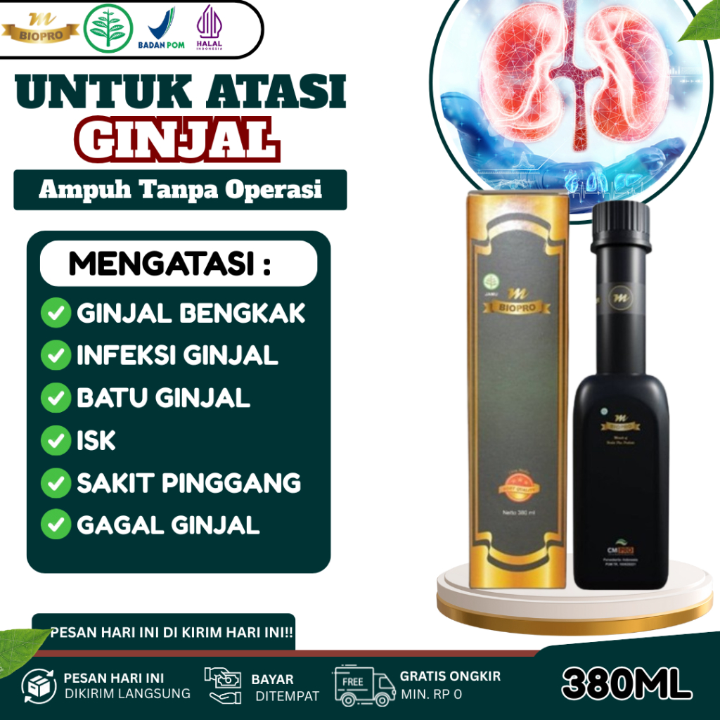 Obat Ginjal Bengkak Paling Ampuh - Batu Ginjal - Gagal Ginjal - Kista Ginjal - Infeksi Ginjal - Rada