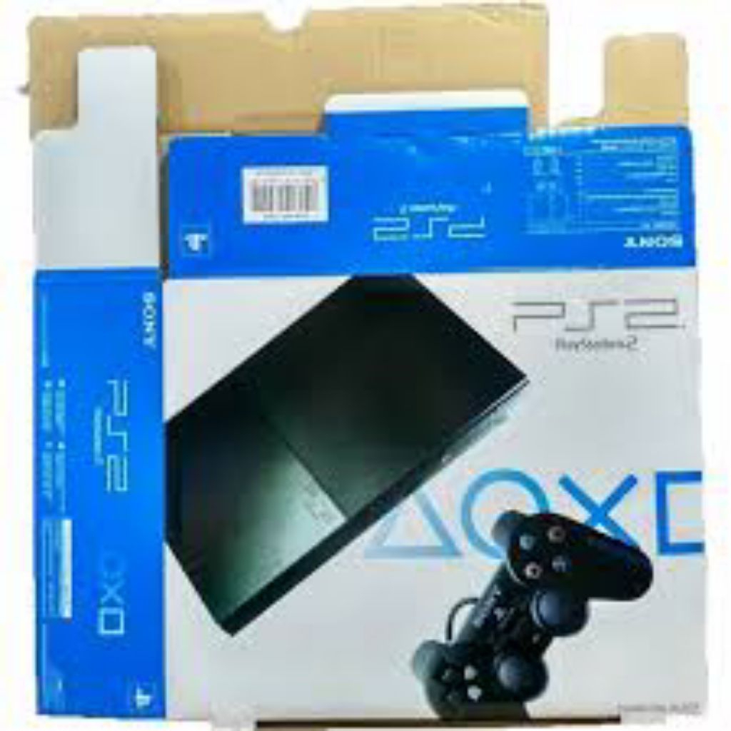 Kardus Ps 2 sony slim mulus baru siap pakai lengkap dengan dalaman nya dus coklat ps2