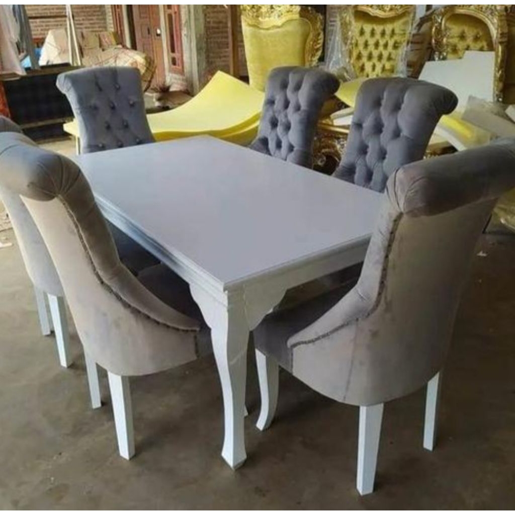 RAY set meja makan 6 kursi