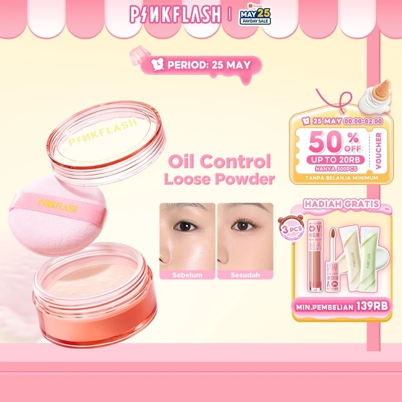 PINKFLASH Oil Control Loose Powder