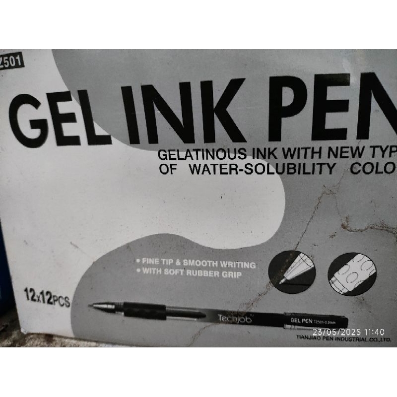 

bolpen gel tehjob bening lusinan isi 12 pcs