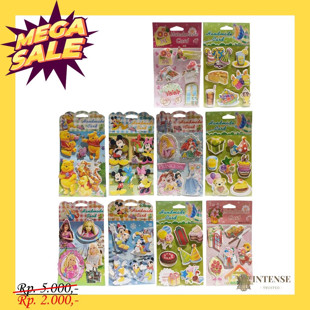 

STIKER GREETING CRAFT ART HANDMADE CARD GLITTER (900438026)