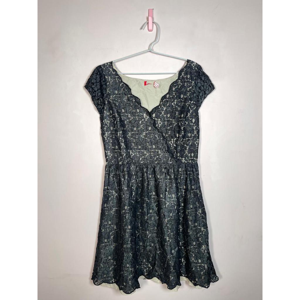 Dress Brokat Hitam Big Size