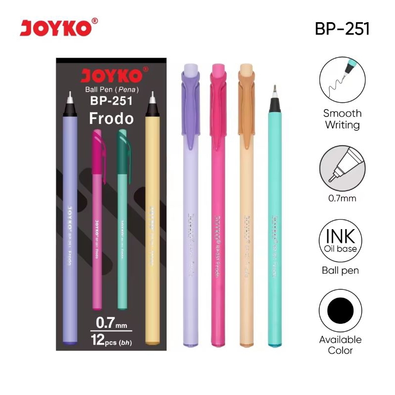 

pulpen joyko alat tulis 1 pak isi 12