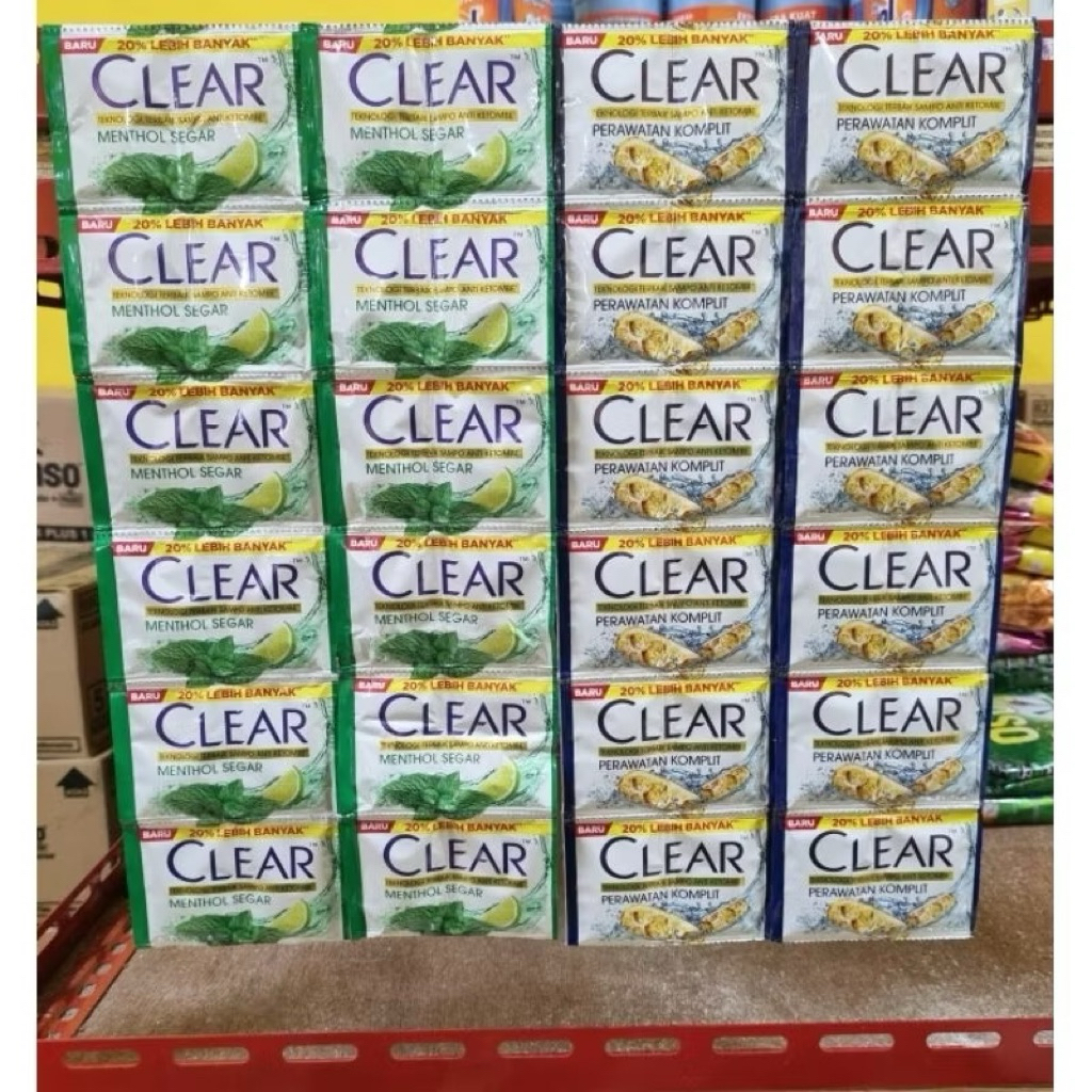 Sampo Clear Renceng - 1 Renceng isi 12 pcs