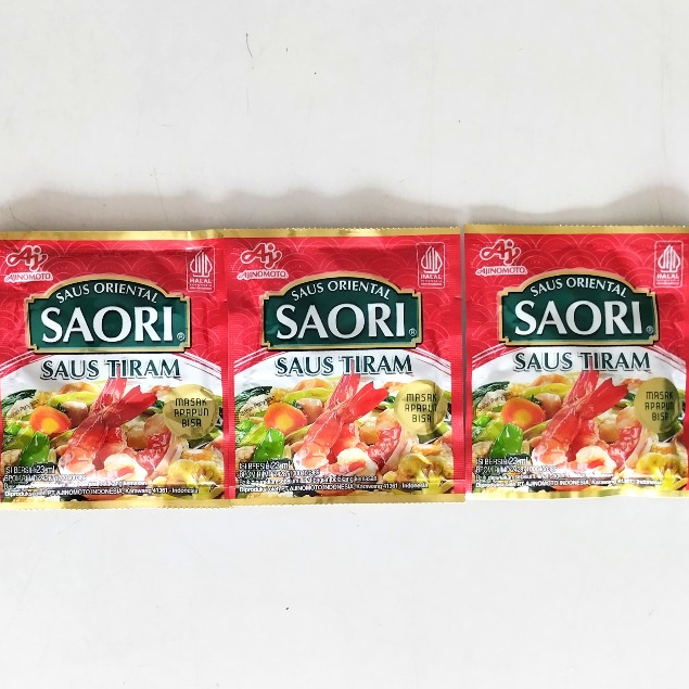 

Saori Saus Tiram Isi Bersih 23ml Saori Saus Tiram Oriental Halal BPOM