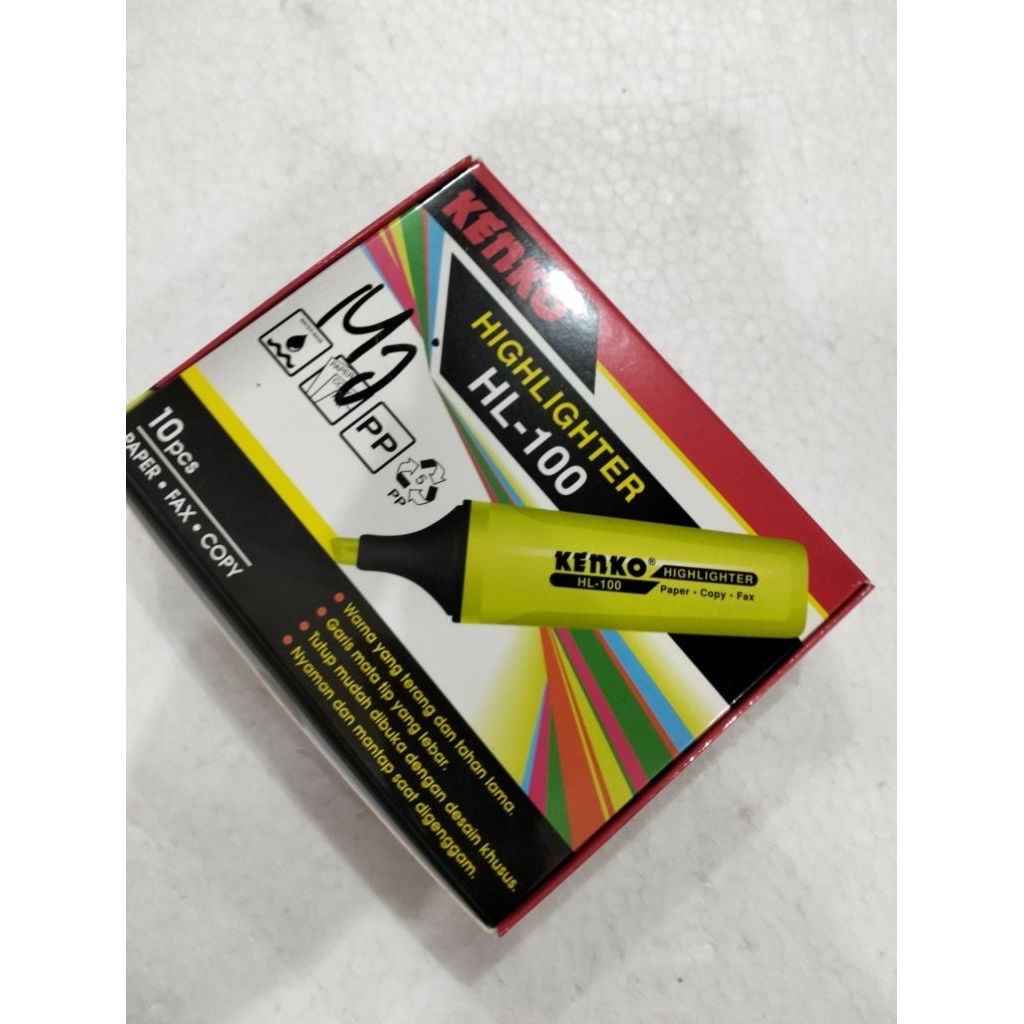 

HIGHLIGTER HL 100 PINK MERK KENKO ALAT PENANDA TULISAN