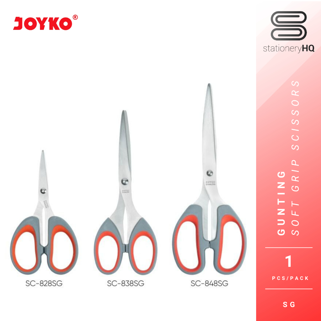 

Gunting Scissors Joyko 828SG / 838SG / 848SG Soft Grip