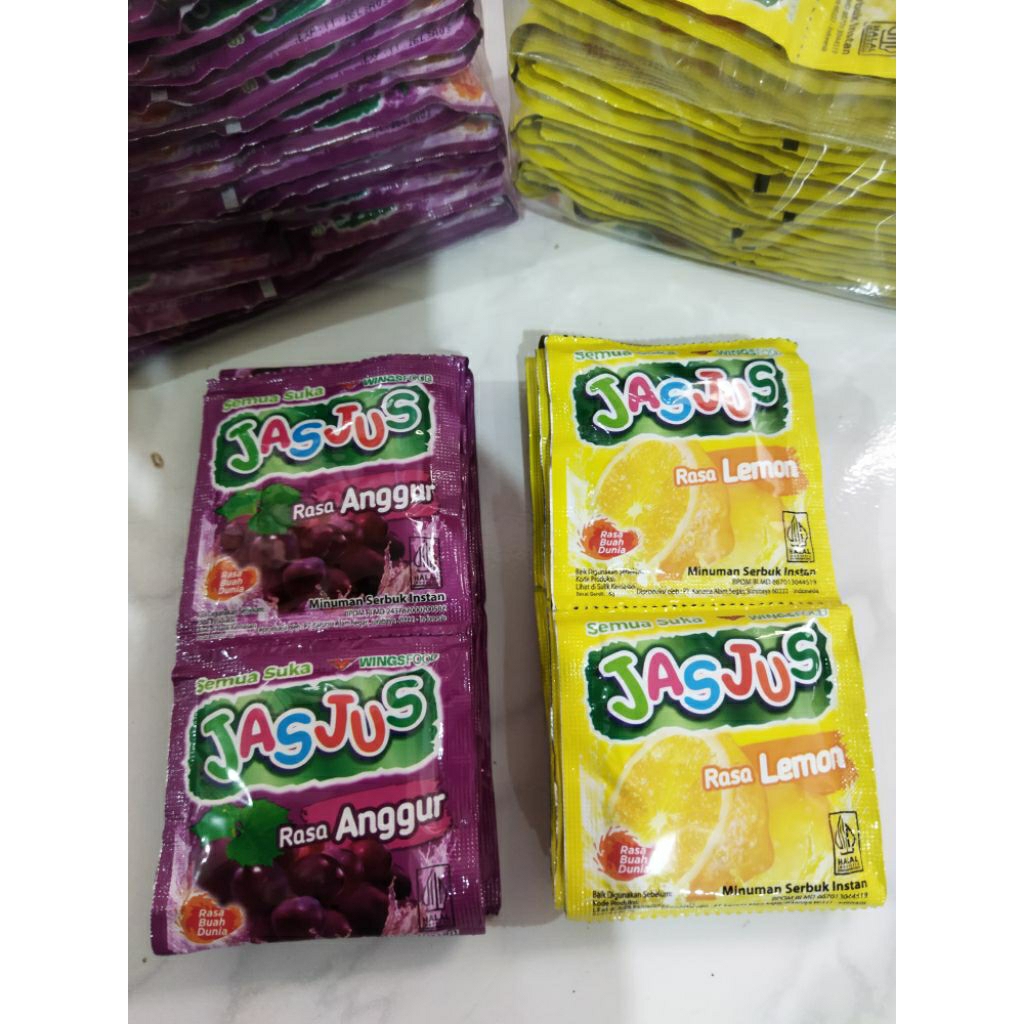 

jas jus lemon & jas jus anggur renceng 10 sachet