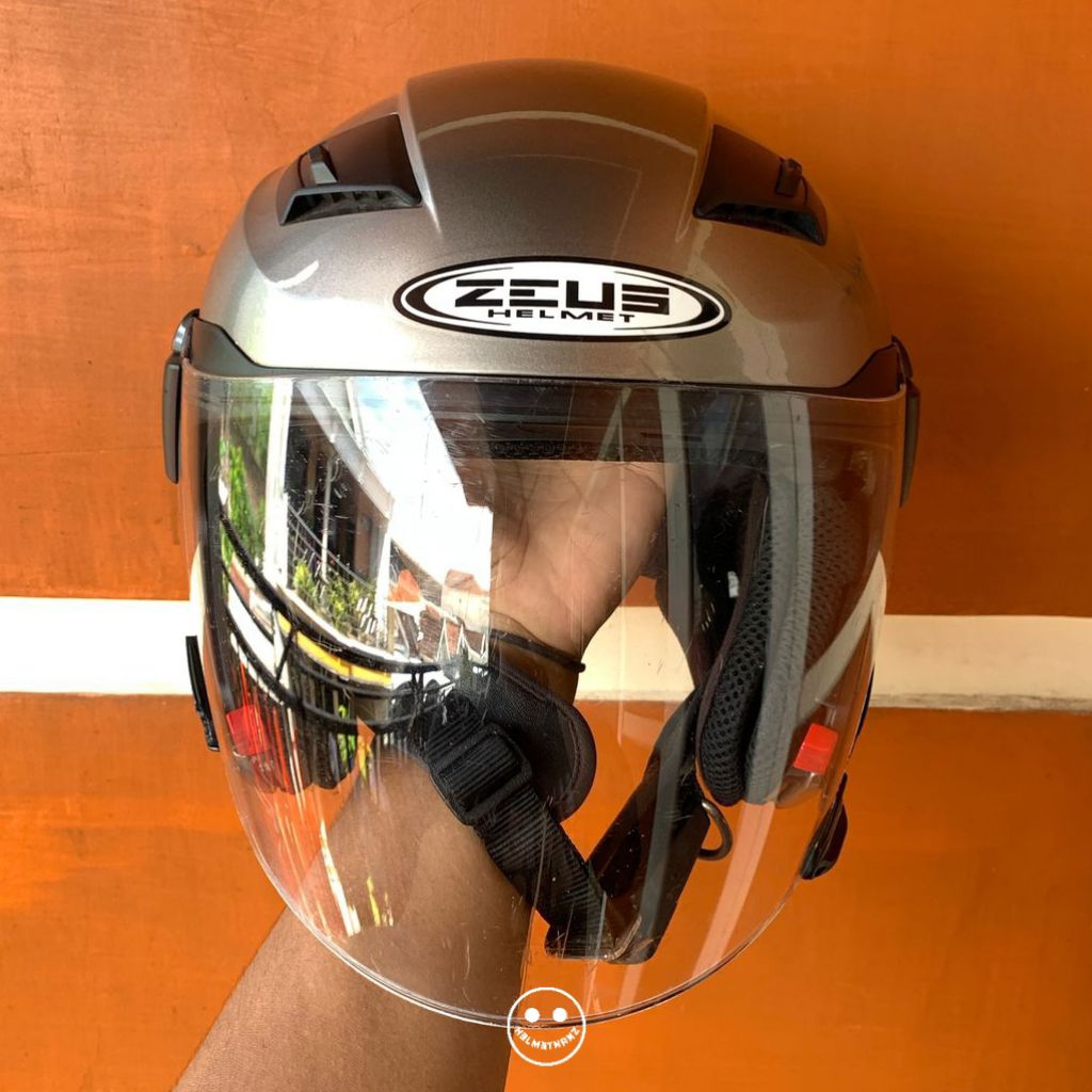 ZEUS 611C SILVER METALIK ORIGINAL || SECOND GOOD CONDITION