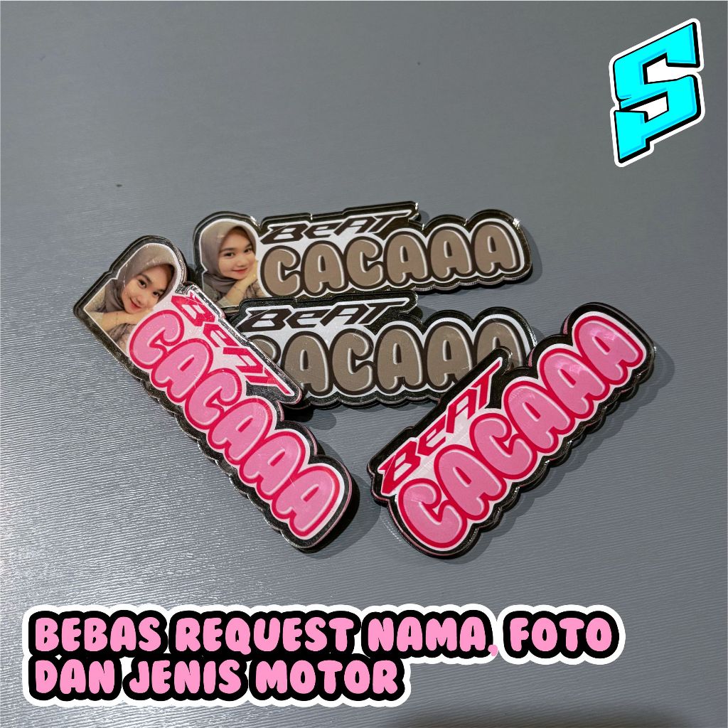 

EMBLEM MOTOR CUSTOM FOTO DAN NAMA BEBAS REQUEST