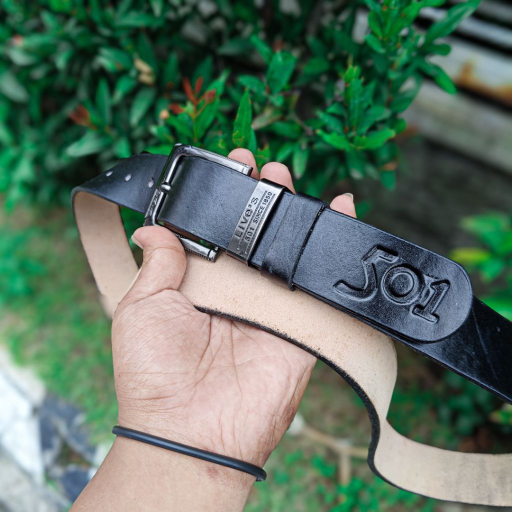 Ikat Pinggang Pria Kulit Asli Satu Lapis | Sabuk Pria KULIT Panjang 135 Cm