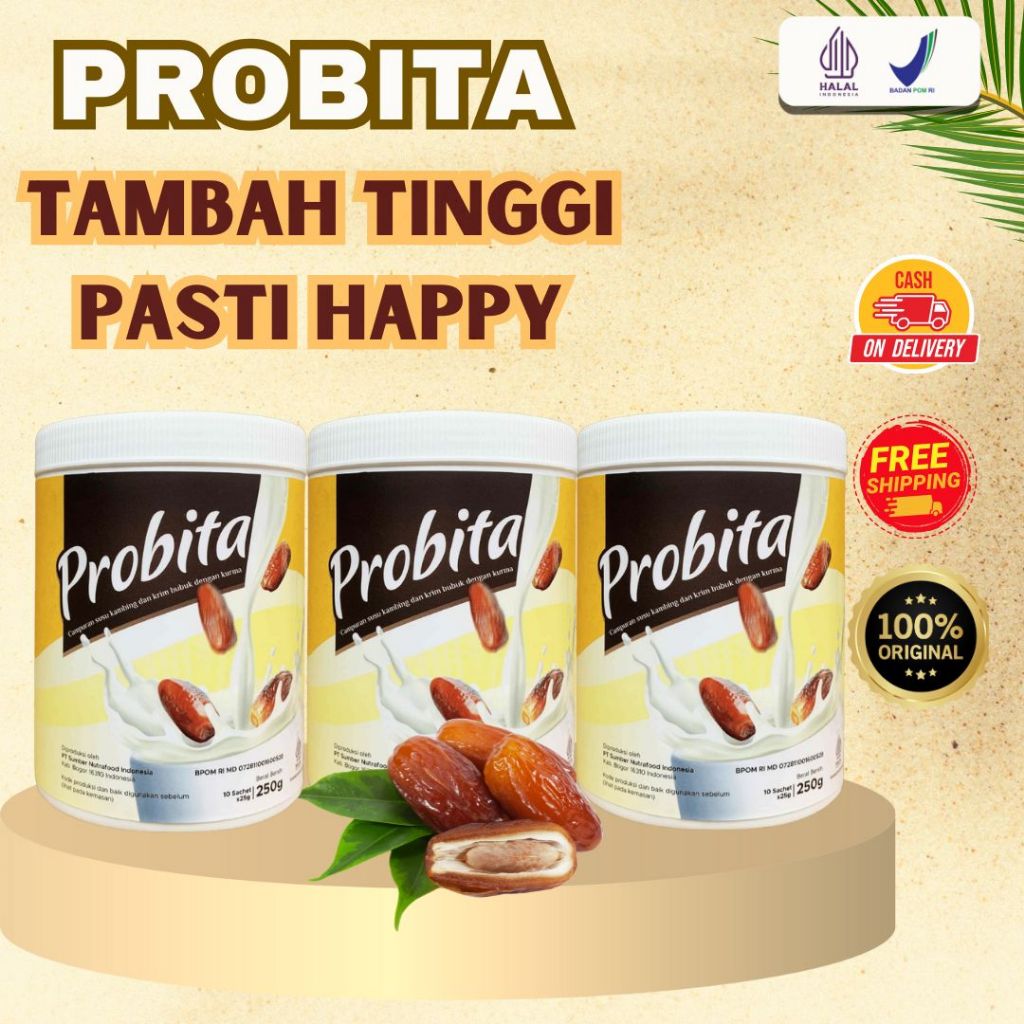 

Paket 3 Box Probita Susu Kurma - Peninggi Badan Anak Remaja & Kesehatan Tulang Dewasa - BPOM & HALAL
