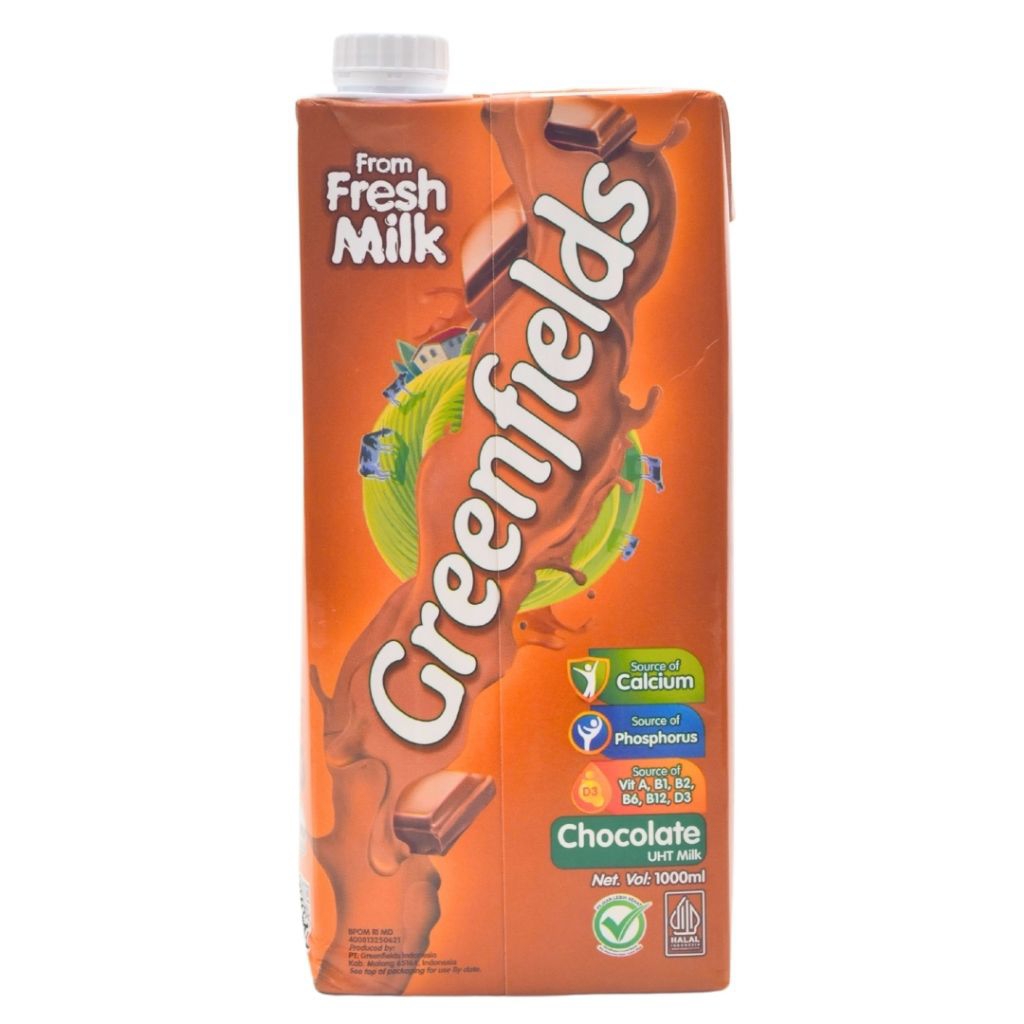 

Susu UHT Greenfields 1 Liter Full Cream & Coklat | Susu Sapi Murni Segar & Bergizi