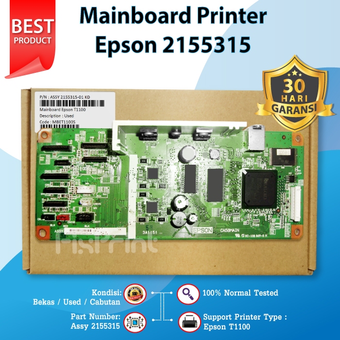 Board Printer Epson T1100, Mainboard T1100, Motherboard t1100 Used
