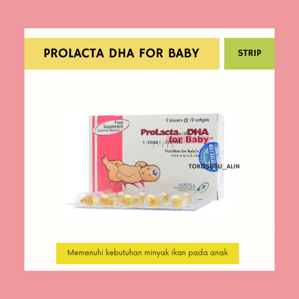PROLACTA DHA FOR BABY STRIP 10 KAPSUL / SUPLEMEN MINYAK IKAN BAYI & ANAK