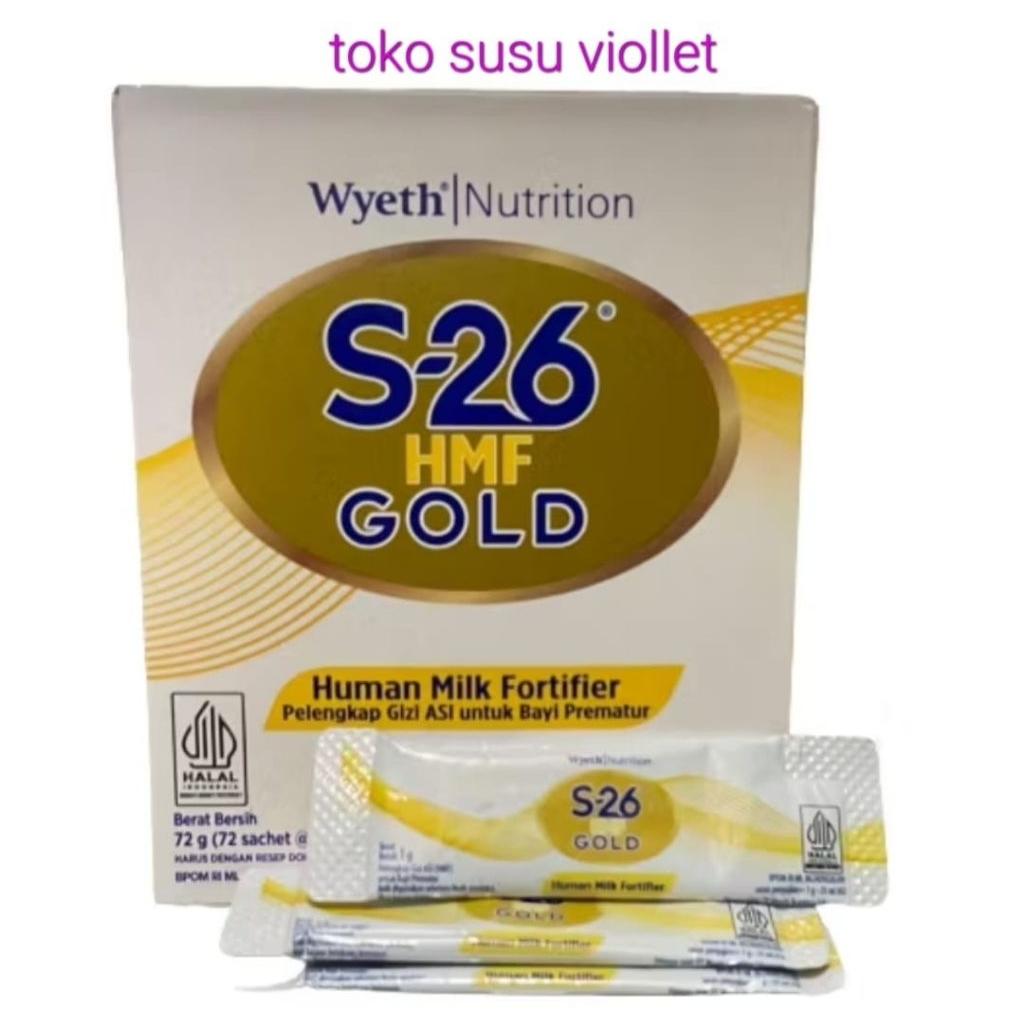 S26 HMF Gold Human Milk Fortifier BOX isi 72 sachet