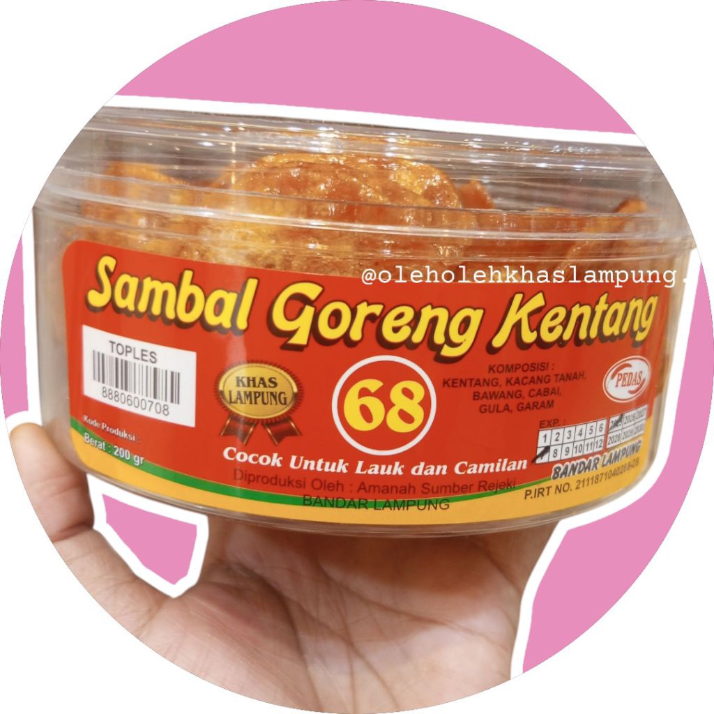 

SAMBAL GORENG KENTANG 68 (toples)