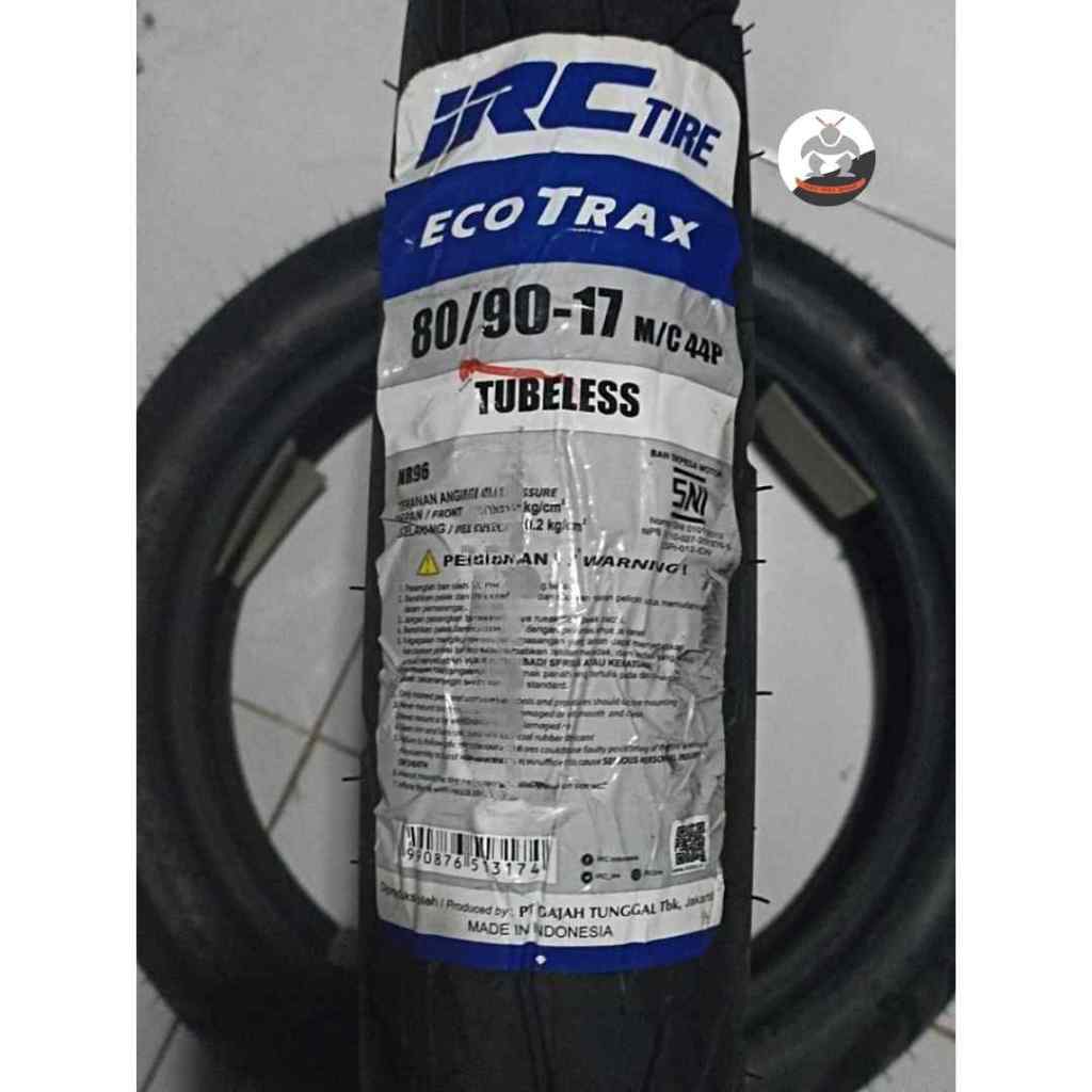 Ban Motor IRC ECOTRAX size 80/90 R17 - Tubeless Ban Belakang  Supra x 125, Revo, Blade 125, Jupiter