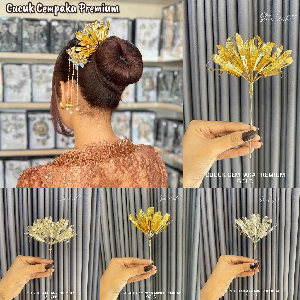 STARLIGHT BALI - Cucuk Cempaka / Cucuk Bunga Gold/Silver /Aksesoris Bali / Aksesoris Rambut /Hairpie