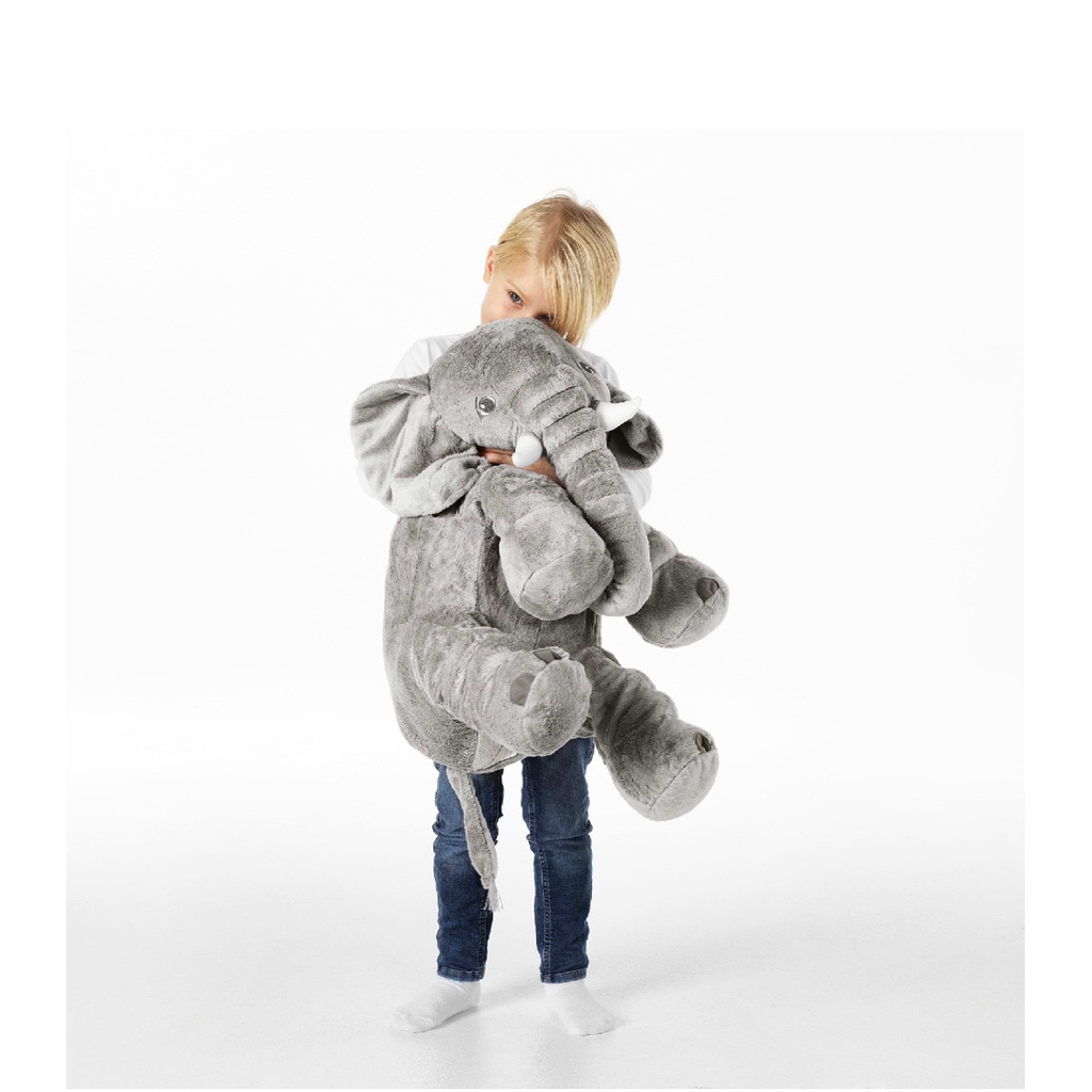 Boneka, gajah/abu-abu