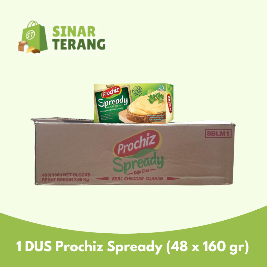 

Prochiz SPREADY Cheese Keju Oles / isian / selai / cream 160 Gram