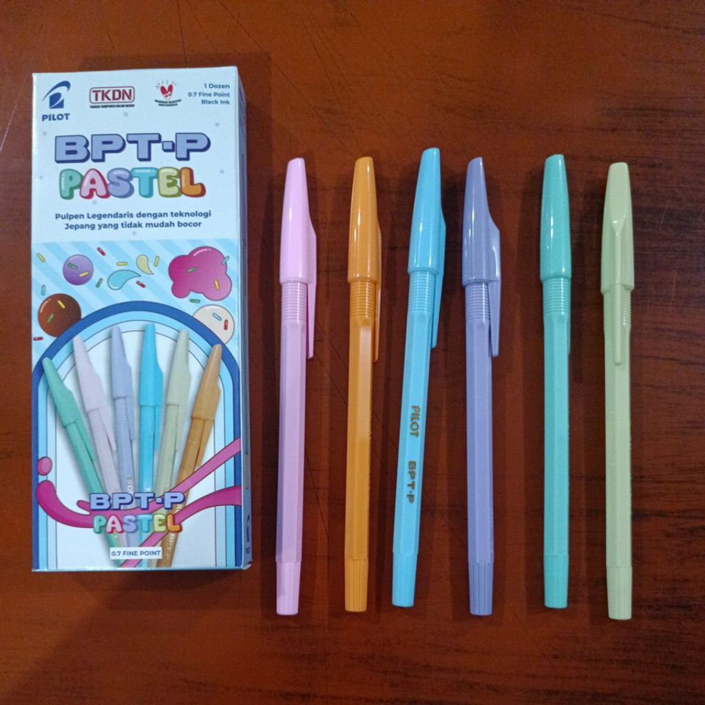 

Bolpen / Pulpen Pilot BPTP Warna Pastel 0.7