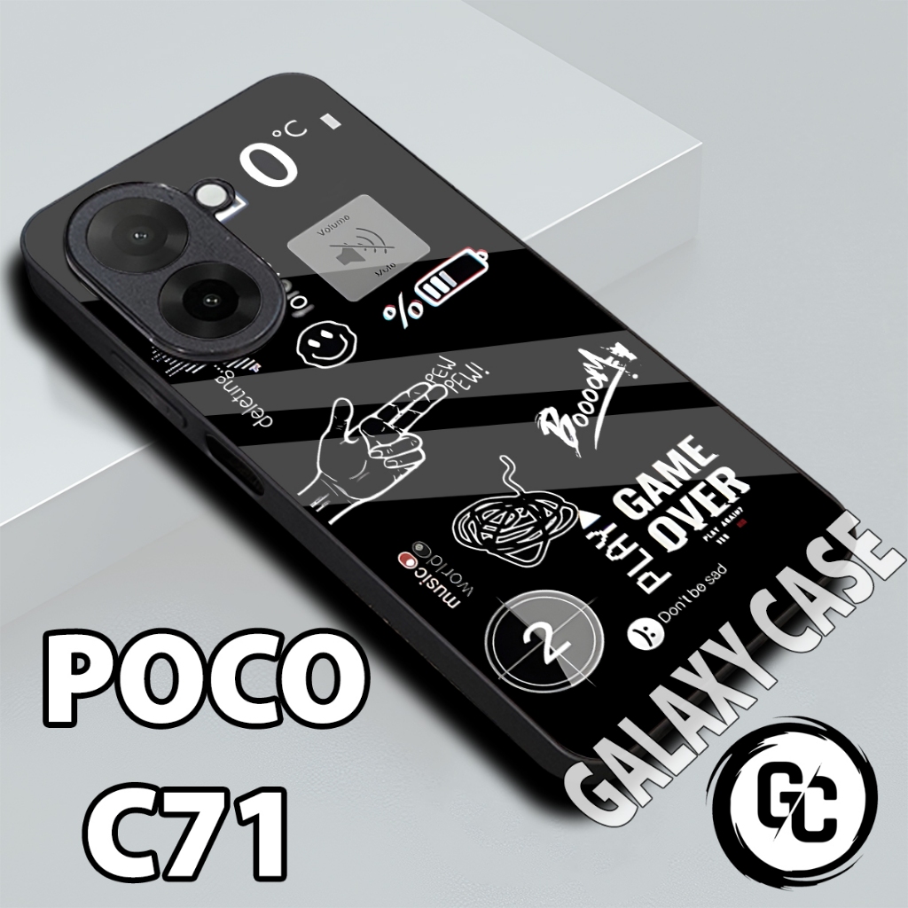 Softcase glossy POCO C71/Case POCO C71 Cowok/case POCO C71 glitter/casing POCO C71/case hp POCO C71