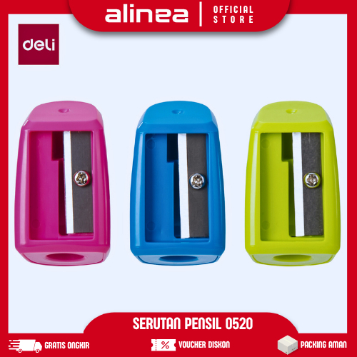 

(1/3pcs) Penyerut/Rautan/Serutan Pensil Lucu Deli 0520