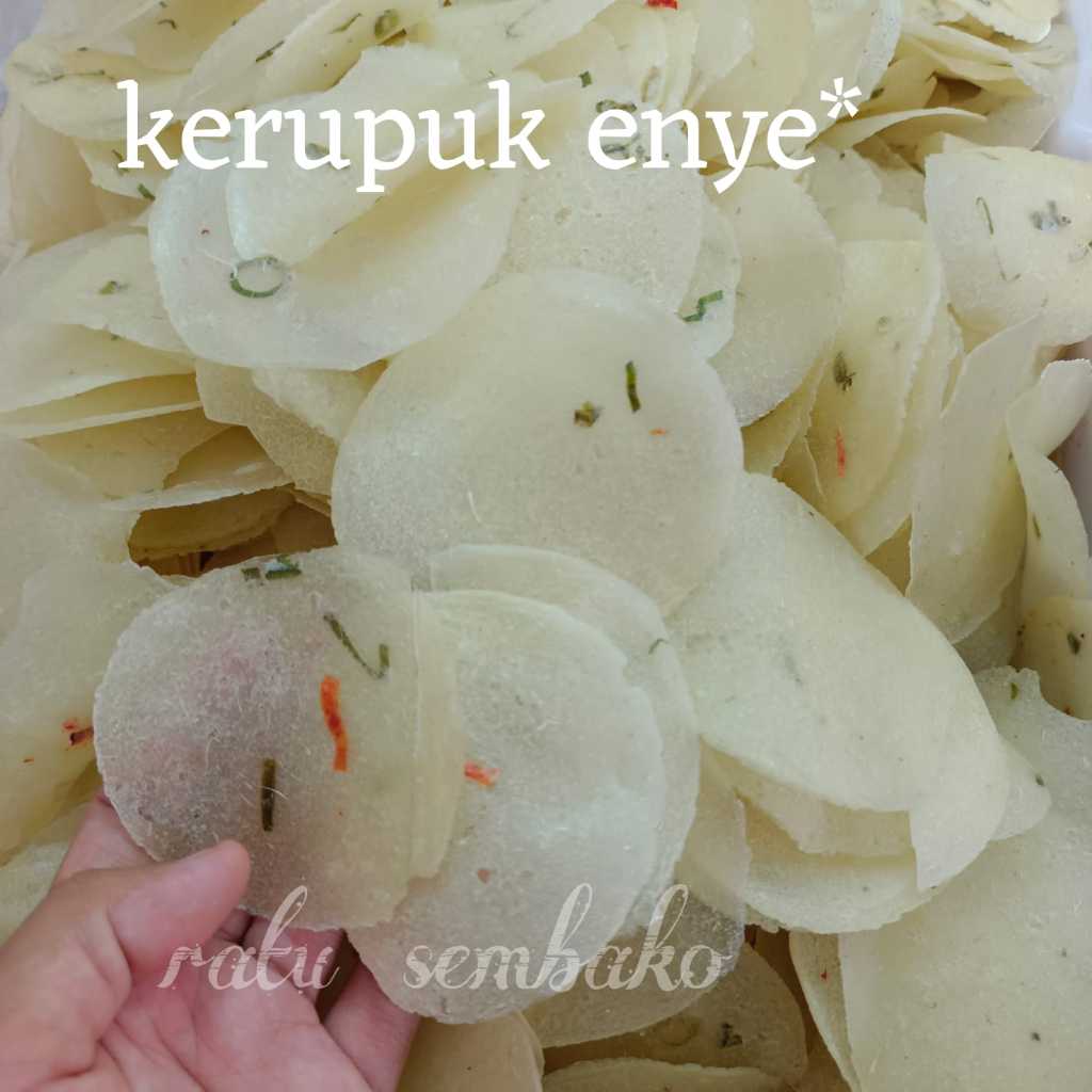 

1 kg kerupuk enye enye mentah