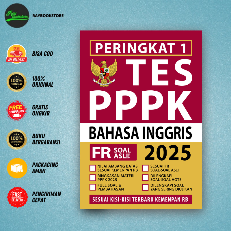 Buku Peringkat 1 PPPK Guru Bahasa Inggris 2025 - Media Eduka