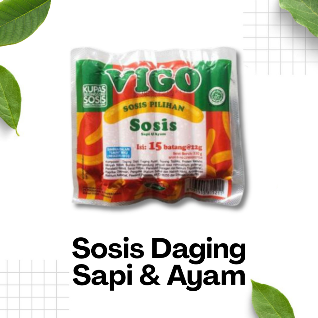 

Sosis Daging Sapi & Ayam 1 Pack / sosis sapi / sosis ayam / olahan daging / Sidoarjo Surabaya
