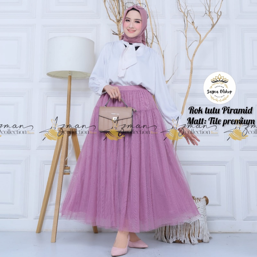 (ROK TUTU PIRAMID)HIGHQUALIYT TILE 3LAPIS--ROK TUTU TILE PREMIUM--ROK TUTU DEWASA--ROK TUTU TILE LEM