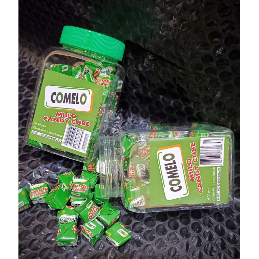 

Cokelat COMELO BOTOL Permen susu bubuk milo isi 50pc