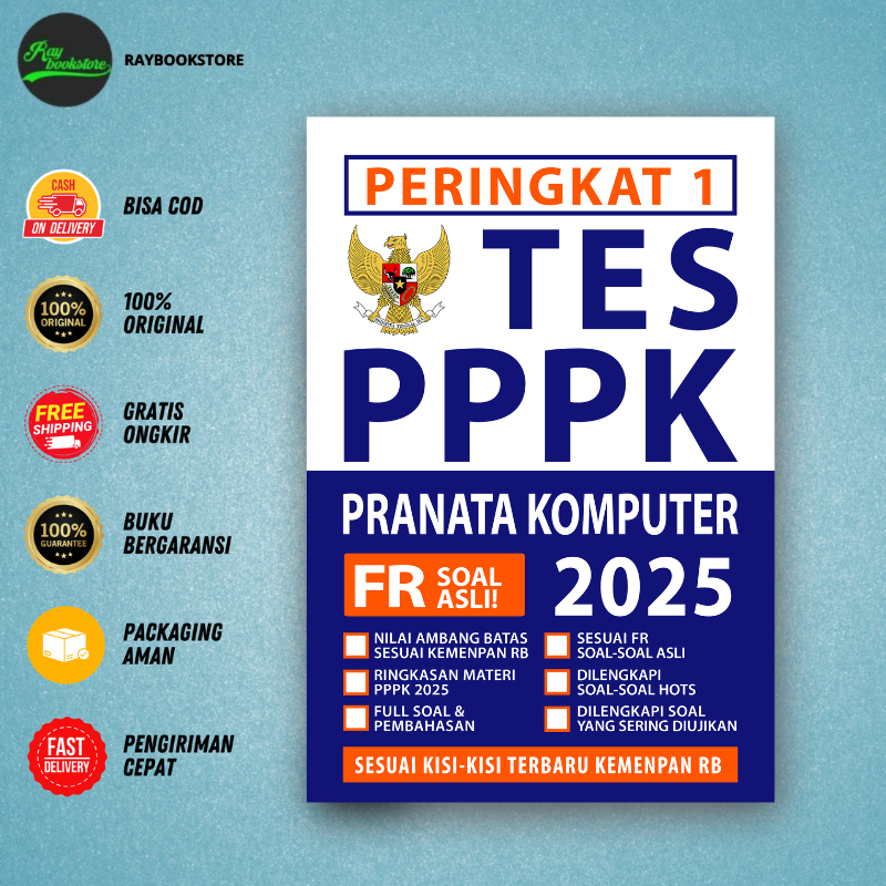 Buku Peringkat 1 PPPK Pranata Komputer 2025 - Media Eduka